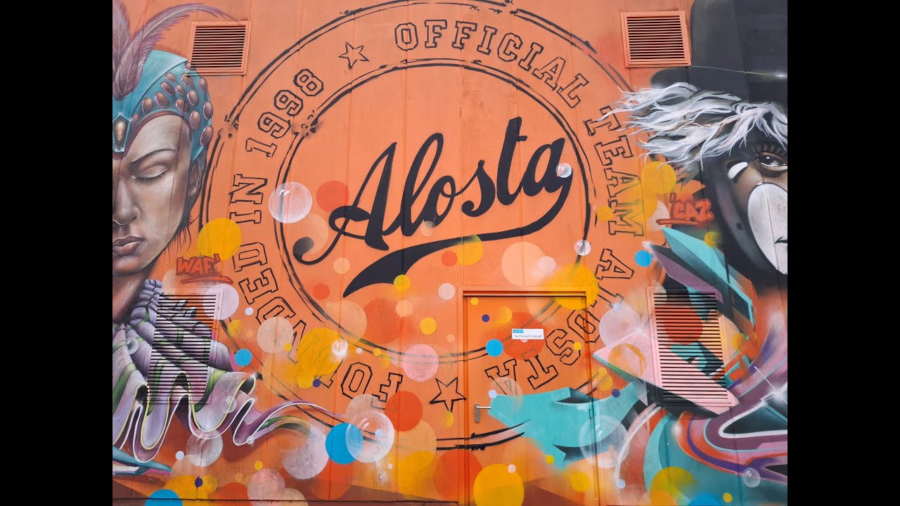 Streetart aan de Carnavalswerkhallen van Aalst  2026