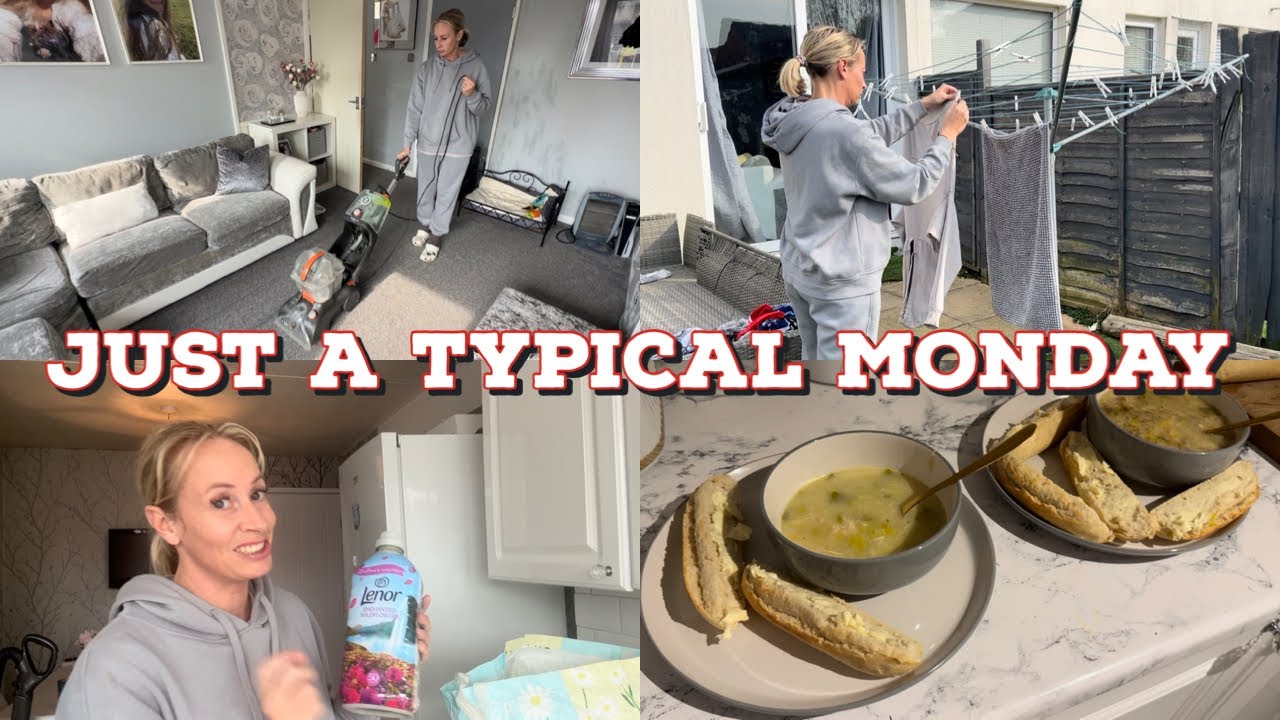 A NORMAL DAY IN THE LIFE OF A UK STAY AT HOME MOM | CLEANING | COOKING | RUNNING ERRANDS |