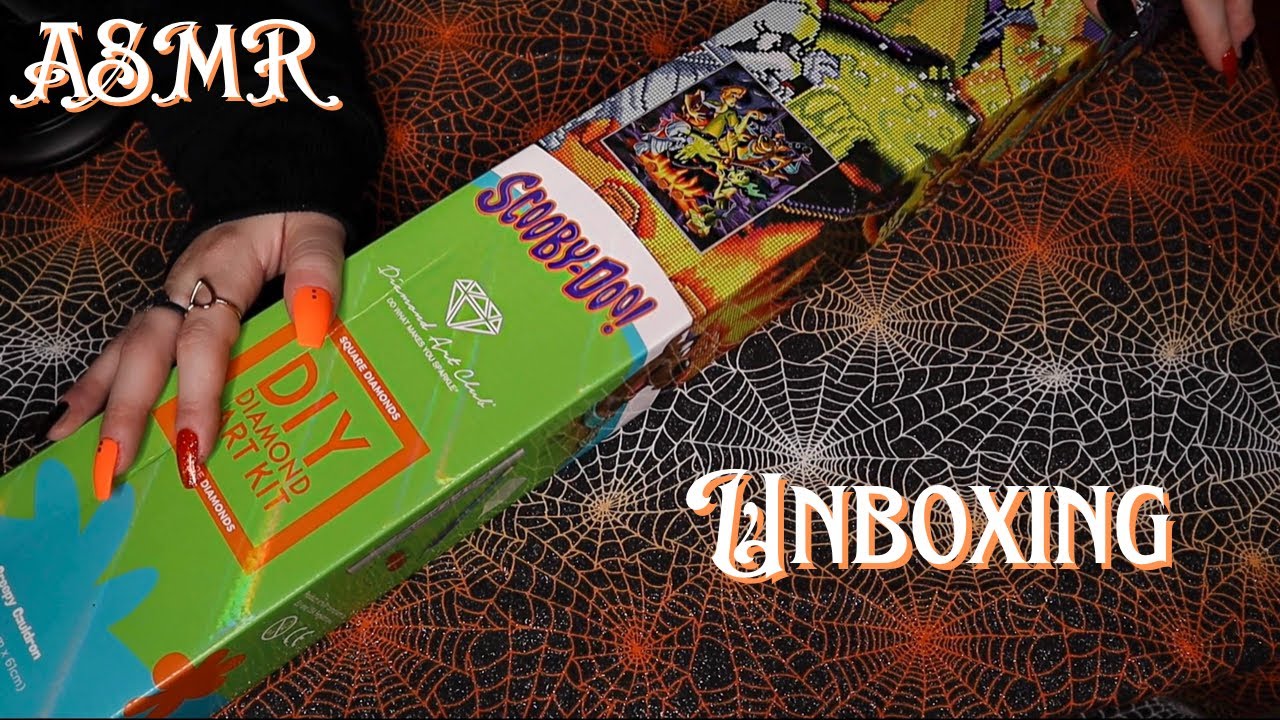 ASMR | Halloween Diamond Art Club Unboxing 🧡🎃