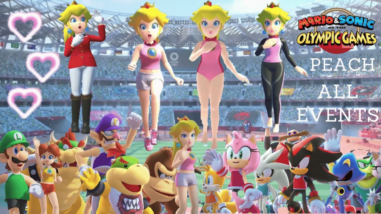 Mario & Sonic Olympic At The Tokyo 2020 Peach All Events
