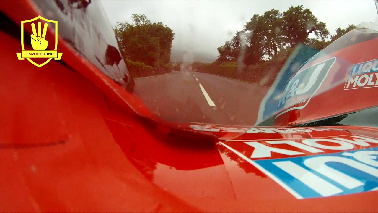 Isle of Man TT - 3 Wheeling 2016 Sidecar Race 2 onboard Point of View Dave Moly Molyneux & Dan Sayle