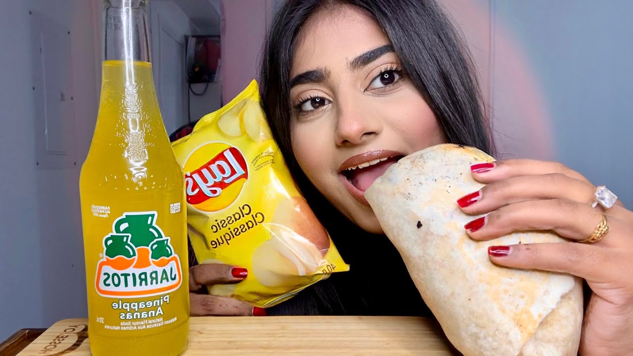 ASMR ✨GIANT✨ Burrito Mukbang | Satisfying Eating Sounds & Mouth Sounds