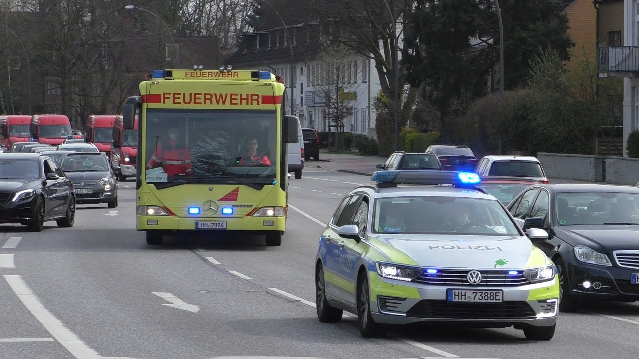[Große Coronanotverlegung- 150 Menschen müssen verlegt werden] Einsatzfahrten Rettungsdienst Hamburg