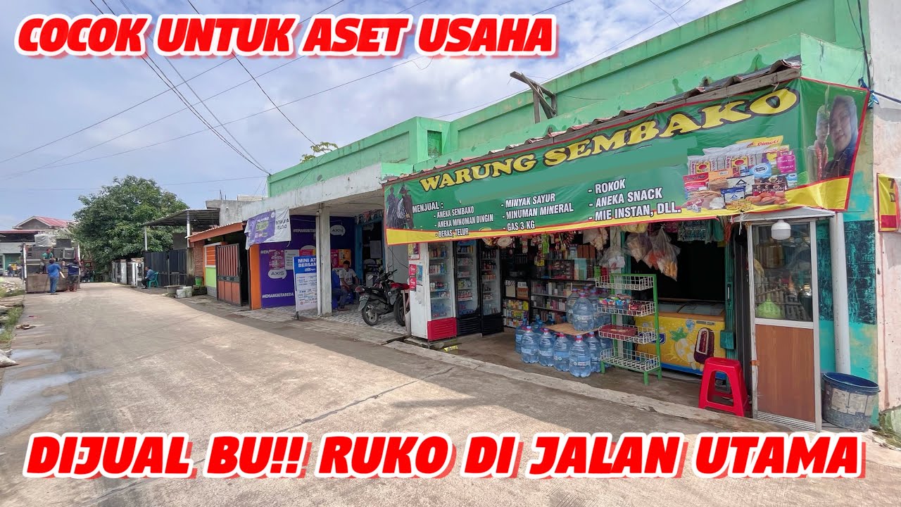 DI OBRAL RUKO /KIOS MURAH PINGGIR JLN UTAMA || HARGA 350 JUTA || COCOK UNTUK USAHA 