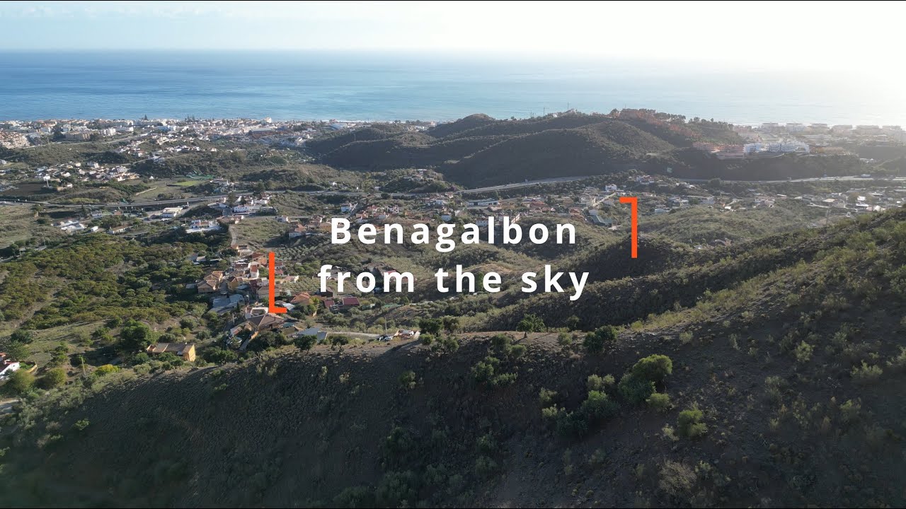 Benagalbon  from the sky 4k
