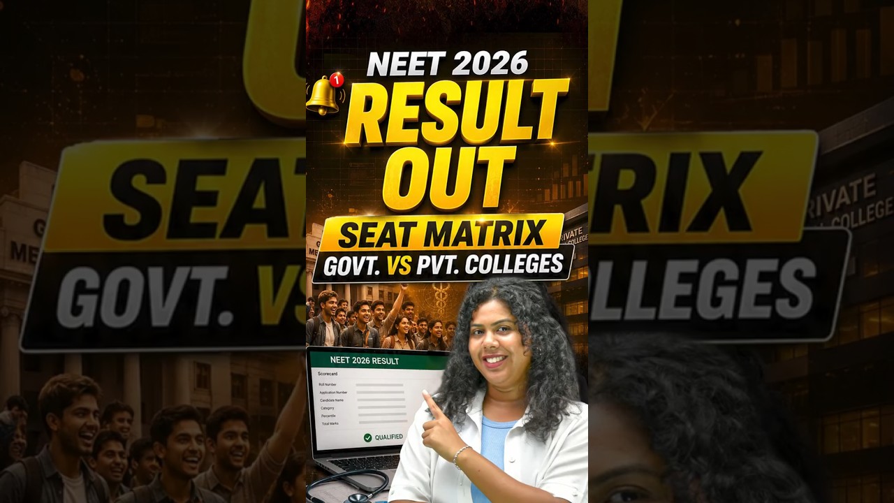NEET UG 2026 Result Out | NEET Seat Matrix | NEET Govt. vs Private Colleges Seats | RE-NEET 2026