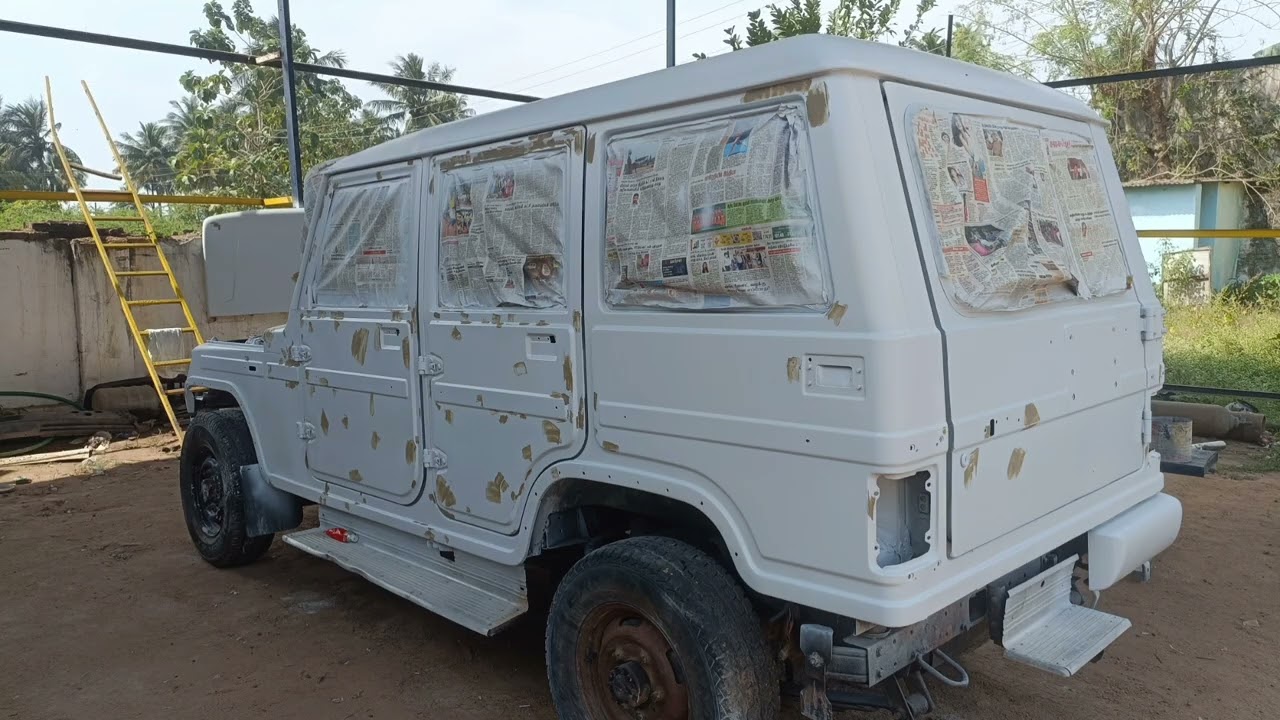 mahindra bolero full restoring tinkaring  painting 100 oe finish    garanty then seet cover oe stick
