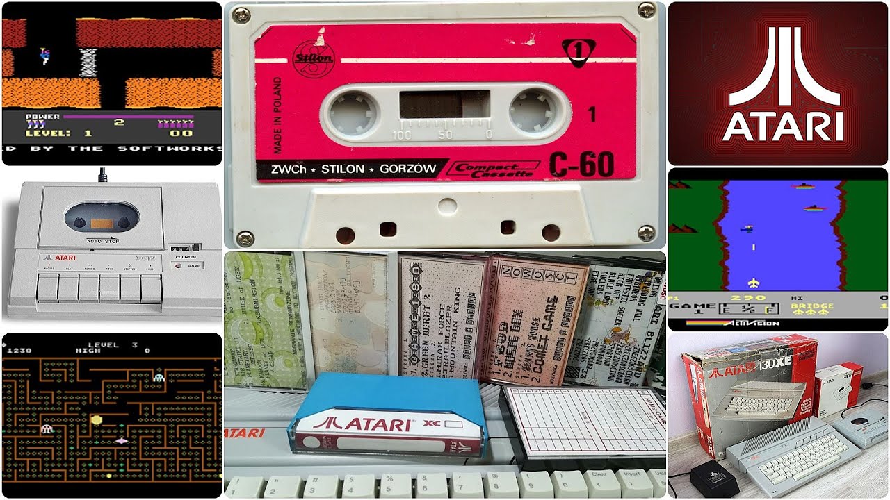Borsuk Retro Gry TV: ATARI XL/XE - KASETA W AKCJI! - Wczytujemy i Gramy w Gry w Formacie CAS