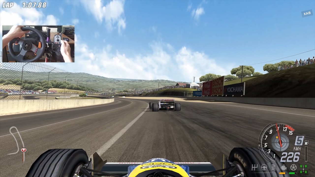 Williams Honda FW11B ¦ Hotlap on the Laguna Seca ¦ ToCA Race Driver 3 (PC)