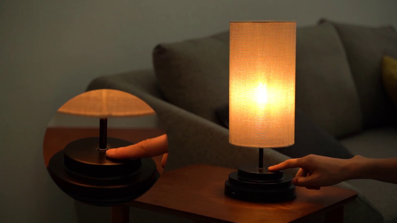 Kohree LED Table Lamp Touch Control Fully Dimmable USB Port 4W 2700K