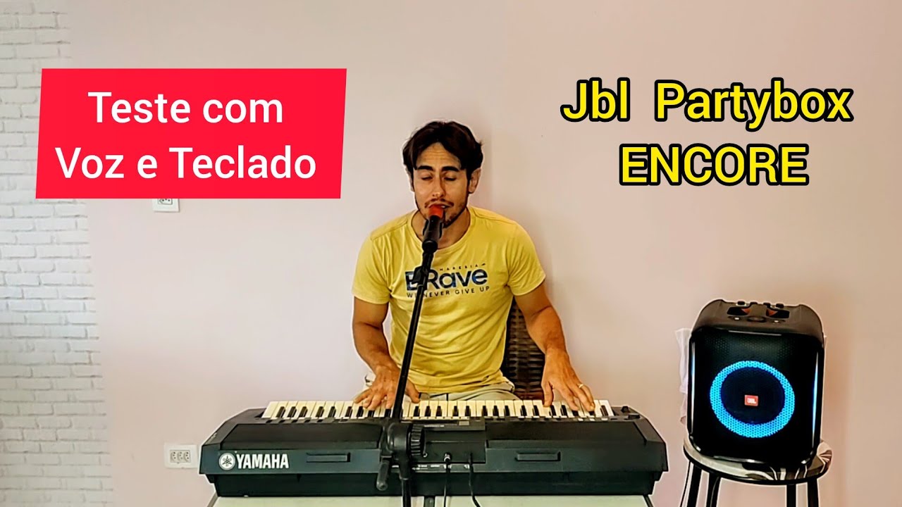 JBL Partybox ENCORE - Testei com TECLADO e VOZ. Você não vai acreditar!