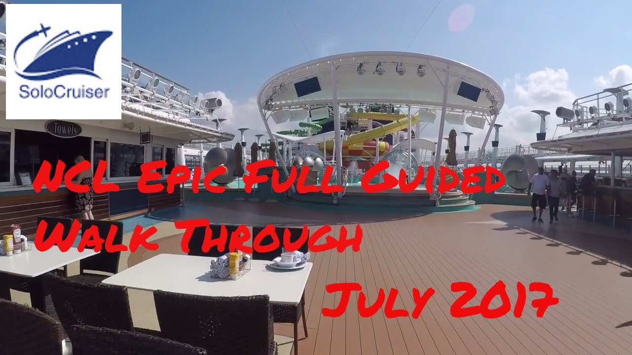 Norwegian Epic full guided ship tour July 2017 NCL