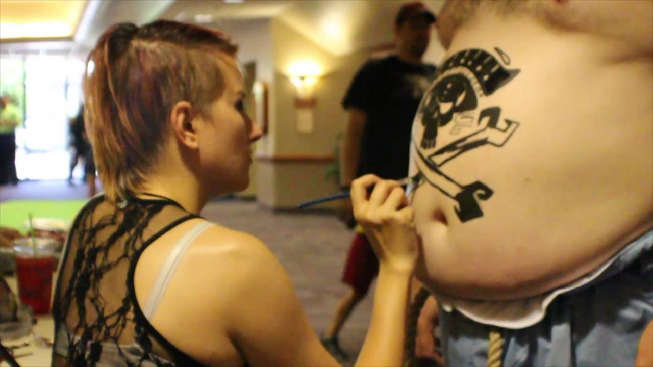 Overwatch Road Hog Body Paint by Courtney Leigh Creations at Game On Expo