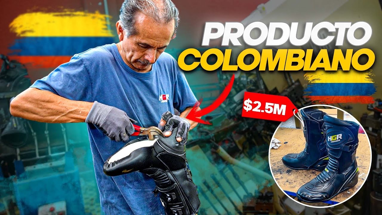 Así se hacen las Mejores BOTAS para MOTO en Colombia 🔥