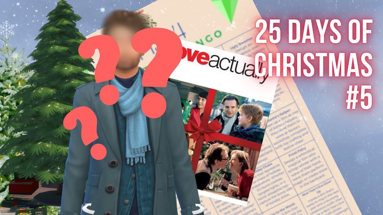 Christmas Movie Scene - Recreating Jamie's Iconic Moment from Love Actually in The Sims 4! 🎄💌