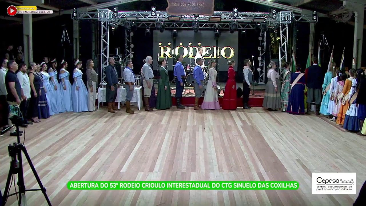 ABERTURA DO 53º RODEIO INTERESTADUAL DO CTG SINUELO DAS COXILHAS