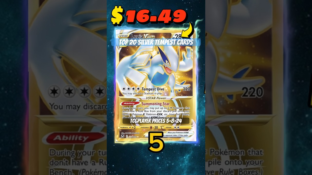 20 лучших карт покемонов SILVER TEMPEST ✨ #silvertempest #pokemontcg