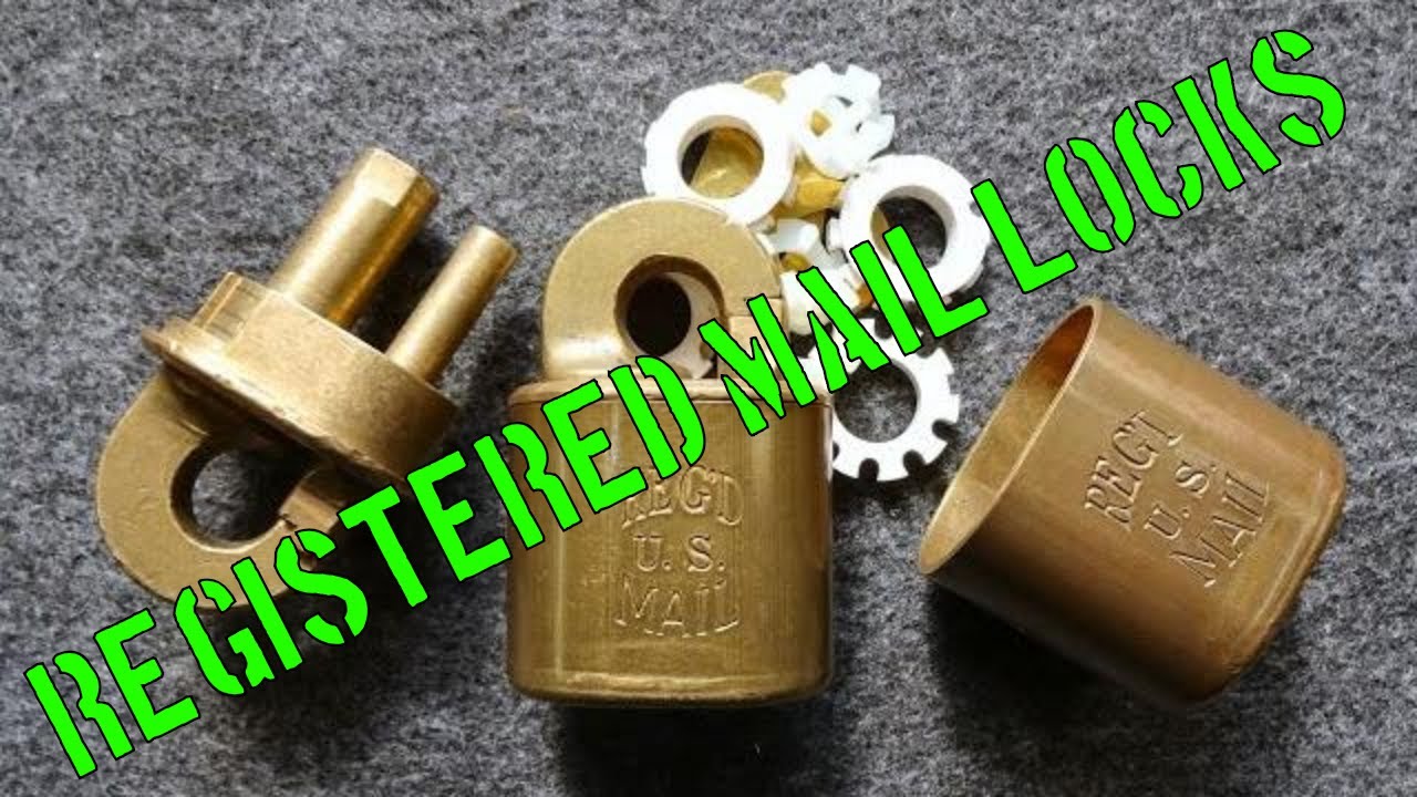 (1034) Antique Registered Mail Lock