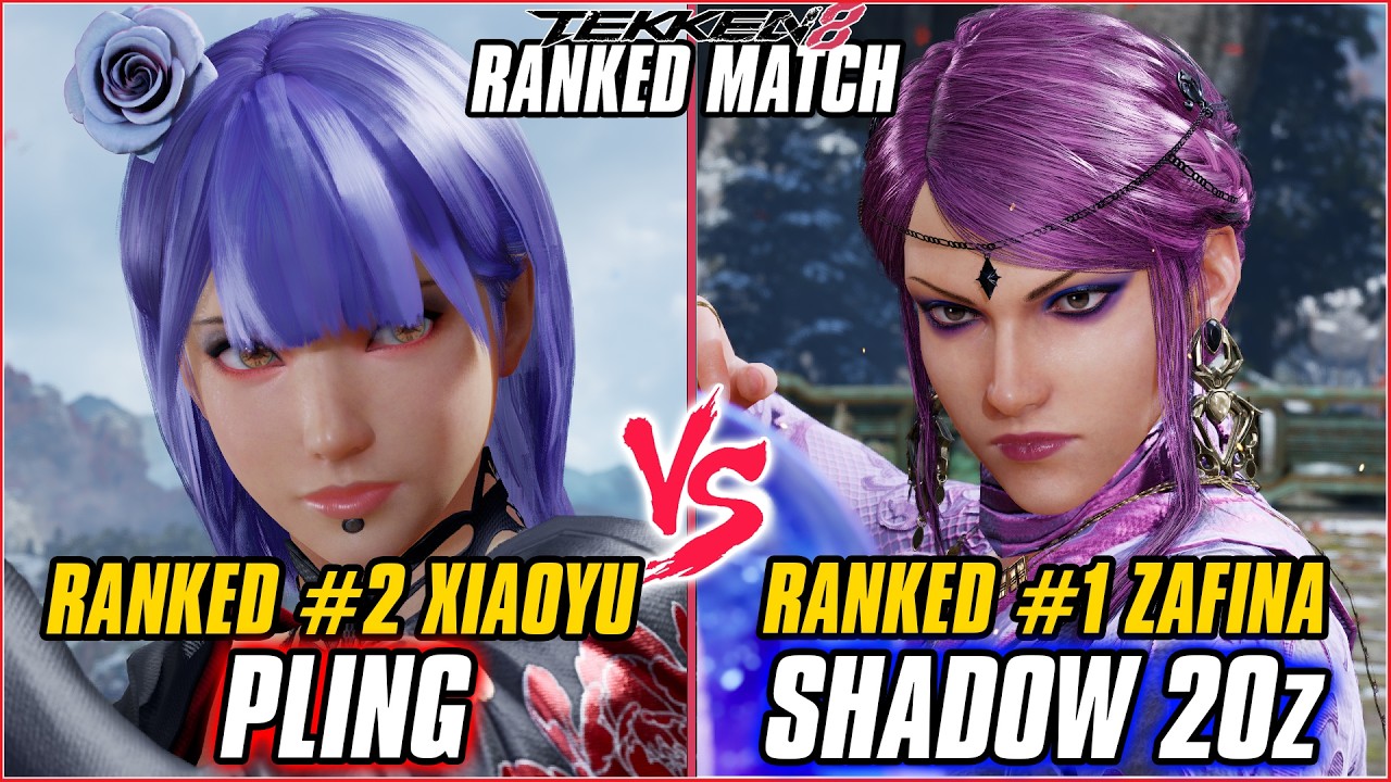 TEKKEN 8  PLING (Ranked #2 Xiaoyu) vs SHADOW 20z (Ranked #1 Zafina)  T8 RANKED GAMEPLAY