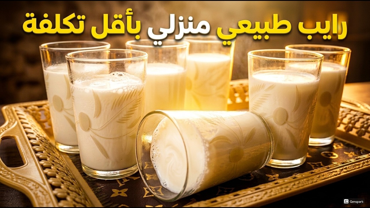 رايب طبيعي في المنزل بمكونات بسيطة و سهلة مع مذاق لا يقاوم  #رايب #رايب_طبيعي #raib