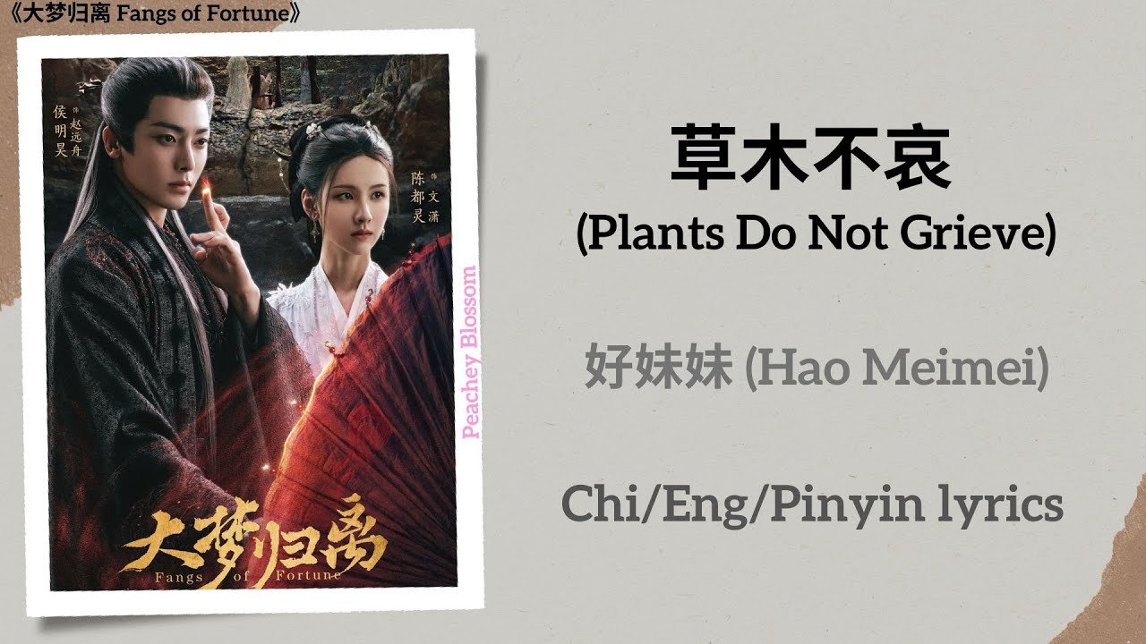 草木不哀 (Plants Do Not Grieve) - 好妹妹 (Hao Meimei)《大梦归离 Fangs of Fortune》Chi/Eng/Pinyin lyrics