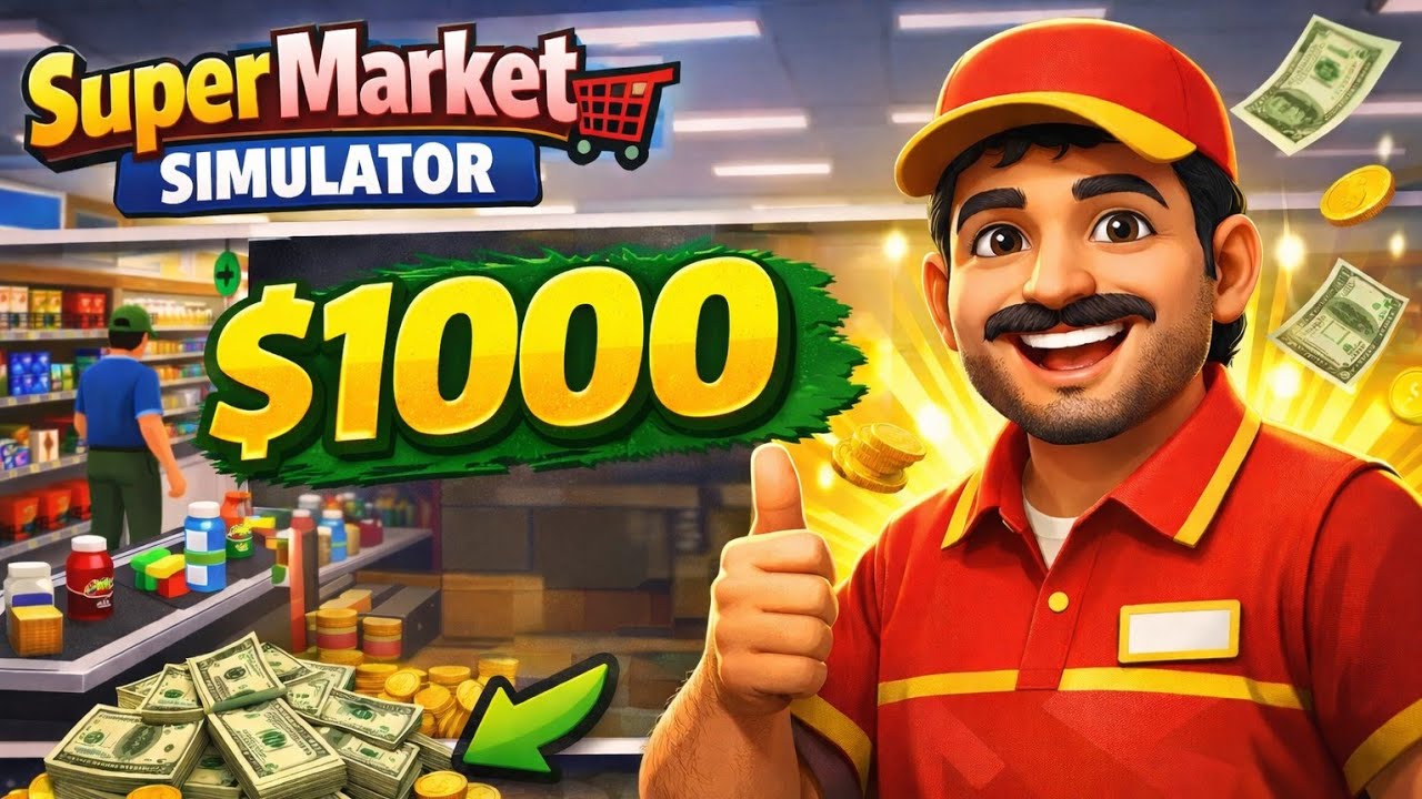 🔥 $0 Se $1000 💵 💸 Tak Ka Safar SuperMarket Simulator Mein Garib Se Malik Tak || 