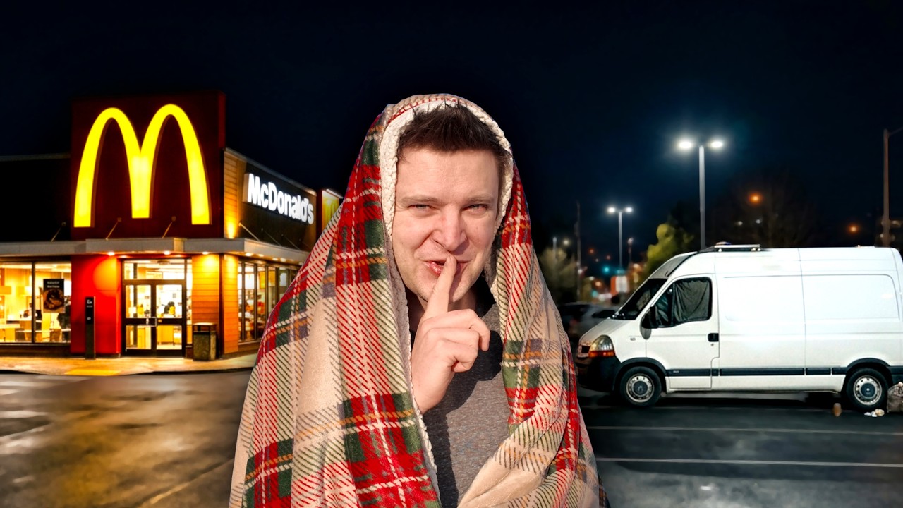STEALTH CAMPING beim McDonalds! Duschen, Arbeiten, Schlafen!