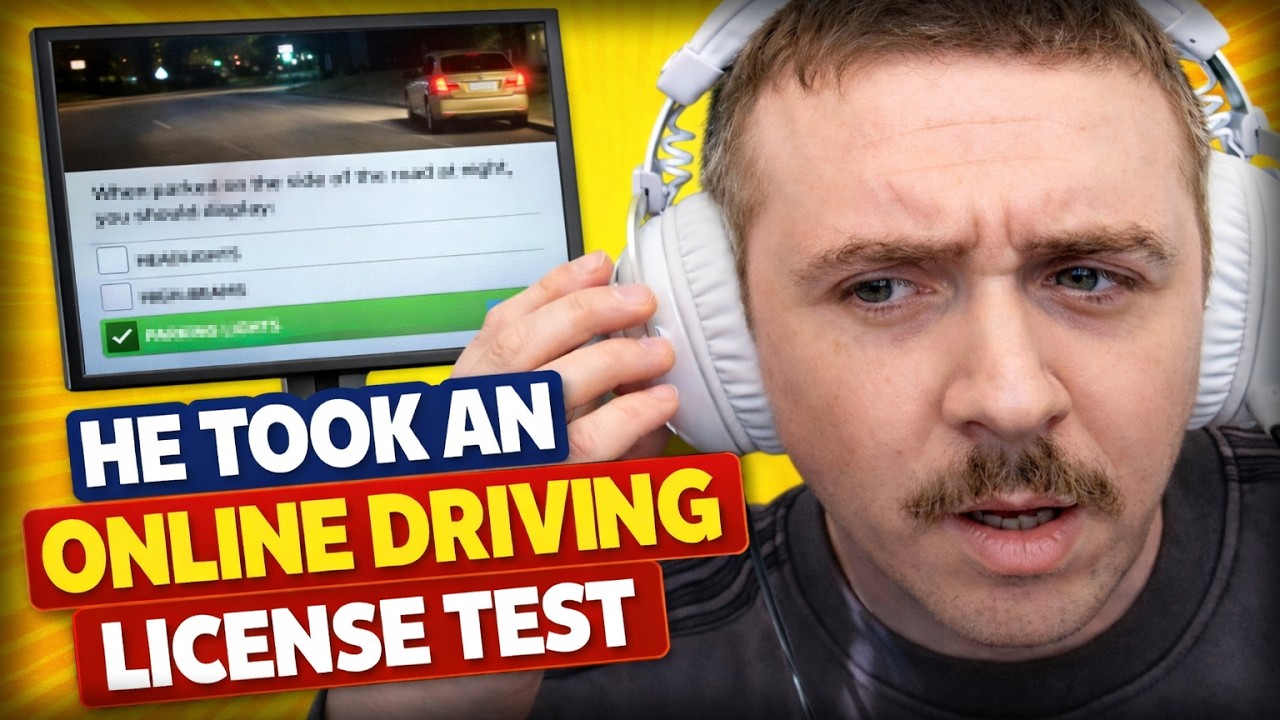 Bossmanjack took a DRIVERS LICENSE TEST?