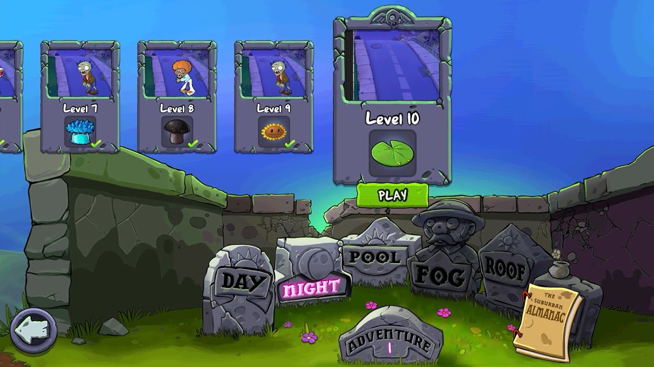 Entering Night Mode 🌙 | Plants vs Zombies Level 10 Begins! 🧟‍♂️🍄