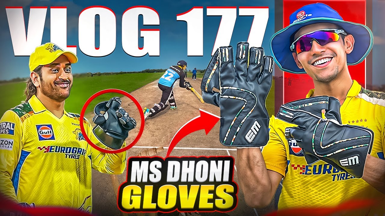 Using MS DHONI Wicket Keeping Gloves😍| Most EXPENSIVE🔥| Cricket Cardio Vlogs