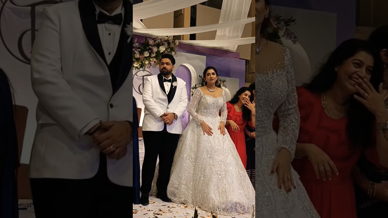 Sonal & Tharun Mangalore wedding 💍 #tharunsonal #sonalmonterio #sandalwood  #ulluboycreations
