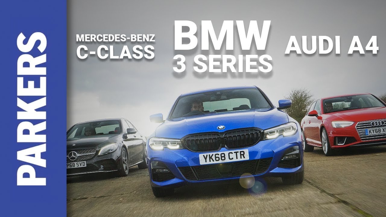 BMW 3 серии 2019 против Audi A4 против Mercedes-Benz C-Class – групповой тест | Какой из них вы б...