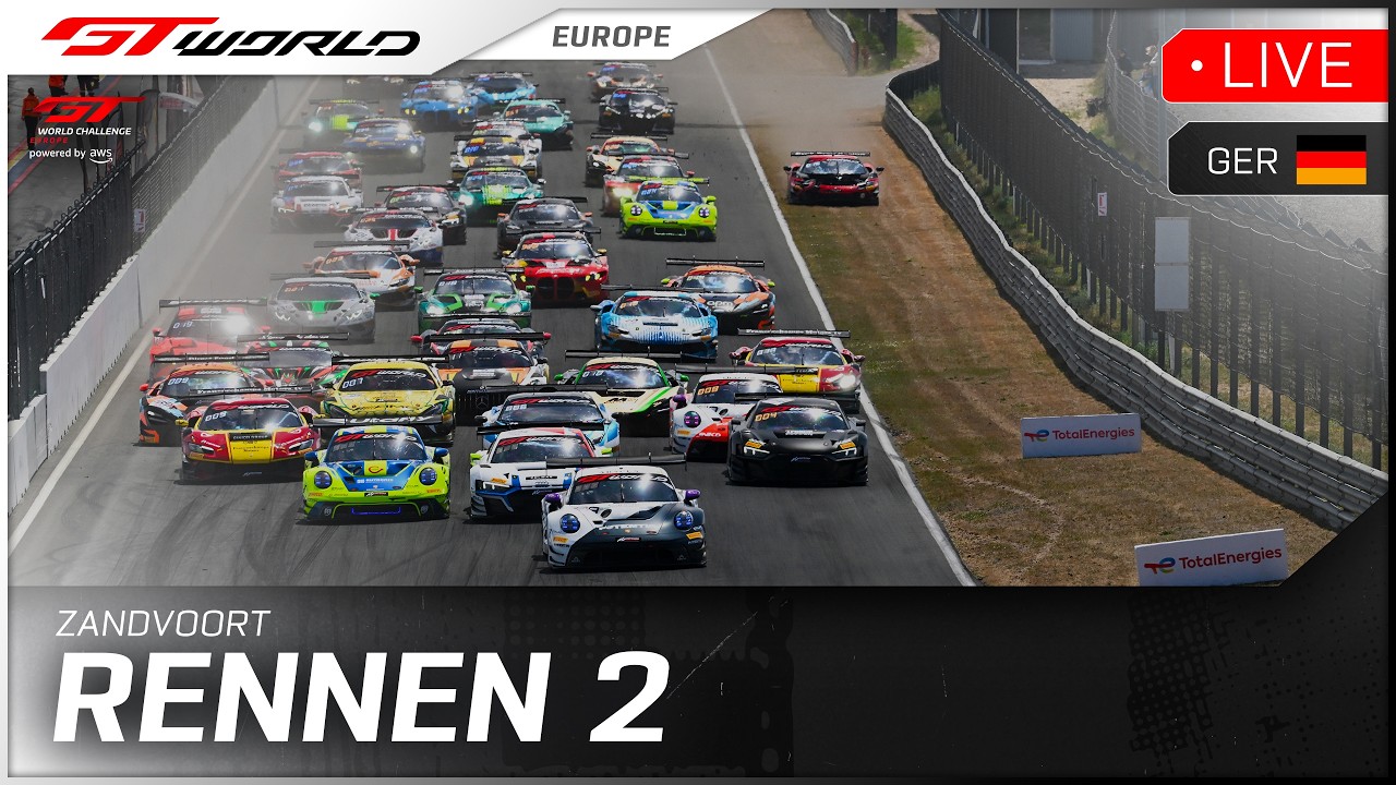 LIVE | Rennen 2 | Zandvoort | GT World Challenge powered by AWS 2026 (Deutsch)