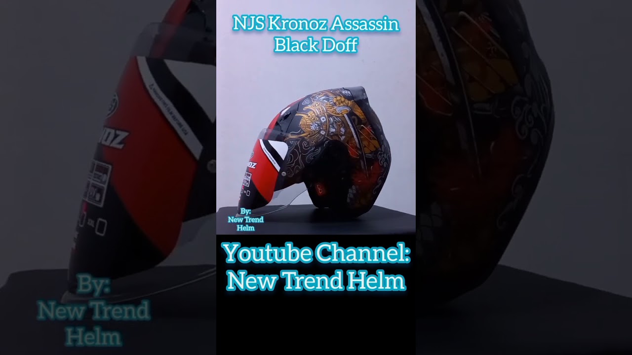 Review Helm NJS Kronoz Assassin Black Doff#helmetlovers#helmetloversindonesia#njskronoz#shorts