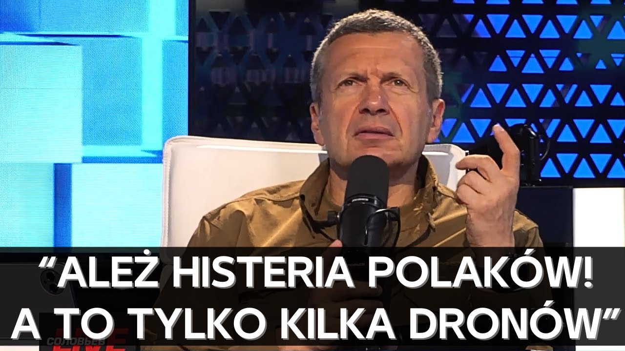 Rosyjski propagandysta wyśmiewa Polaków, kpiąc z polskiej reakcji na drony