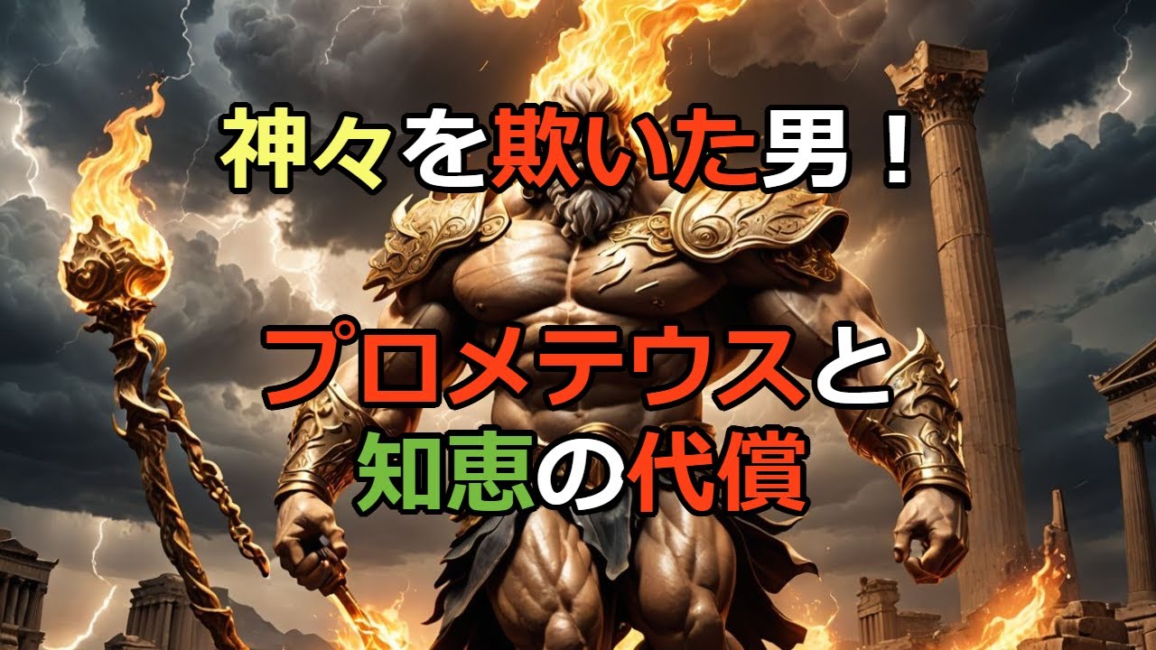 【ギリシャ神話】【ゼウスの怒り】プロメテウスが火を盗んだ本当の理由とは？