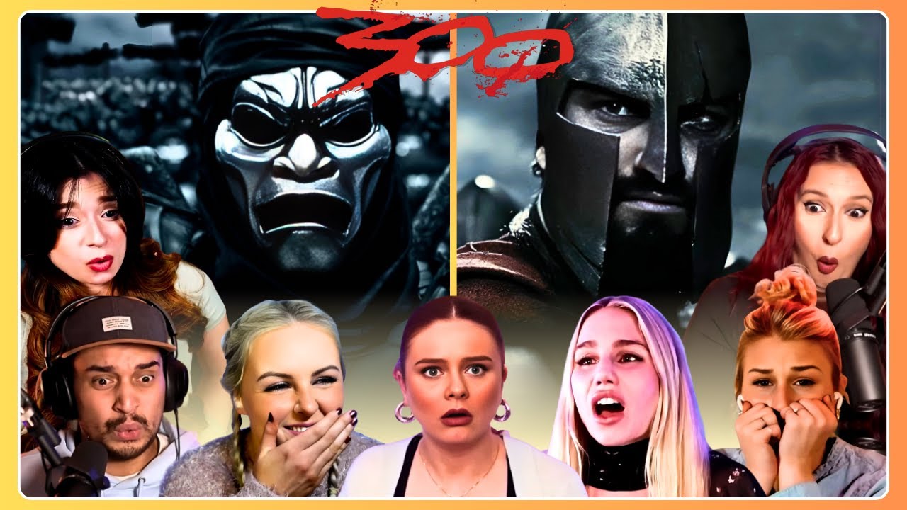 EPIC Leonidas vs The Immortals Reactions 😲 300 (2006) First Time Watching Movie Reaction Compilation
