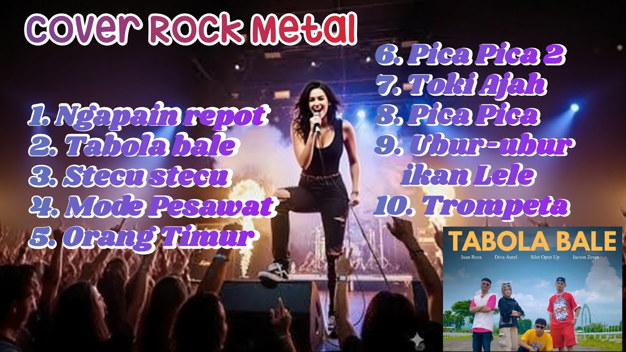Lagu Timur Hits tik tok And viral (cover rock Metal) -  Napain Repot, Tabola-bale dll