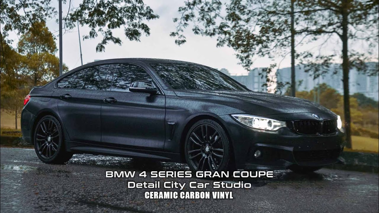 BMW 4 Series Gran Coupe l Wrap in Satin Ceramic Black