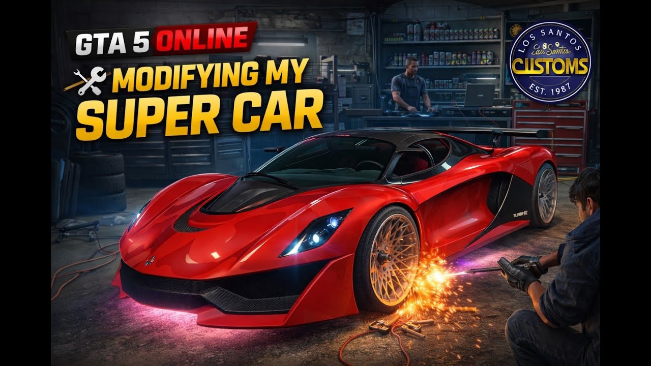 GTA 5 Online | Modifying My Grotti Turismo R 🔧 | Supercar Customization