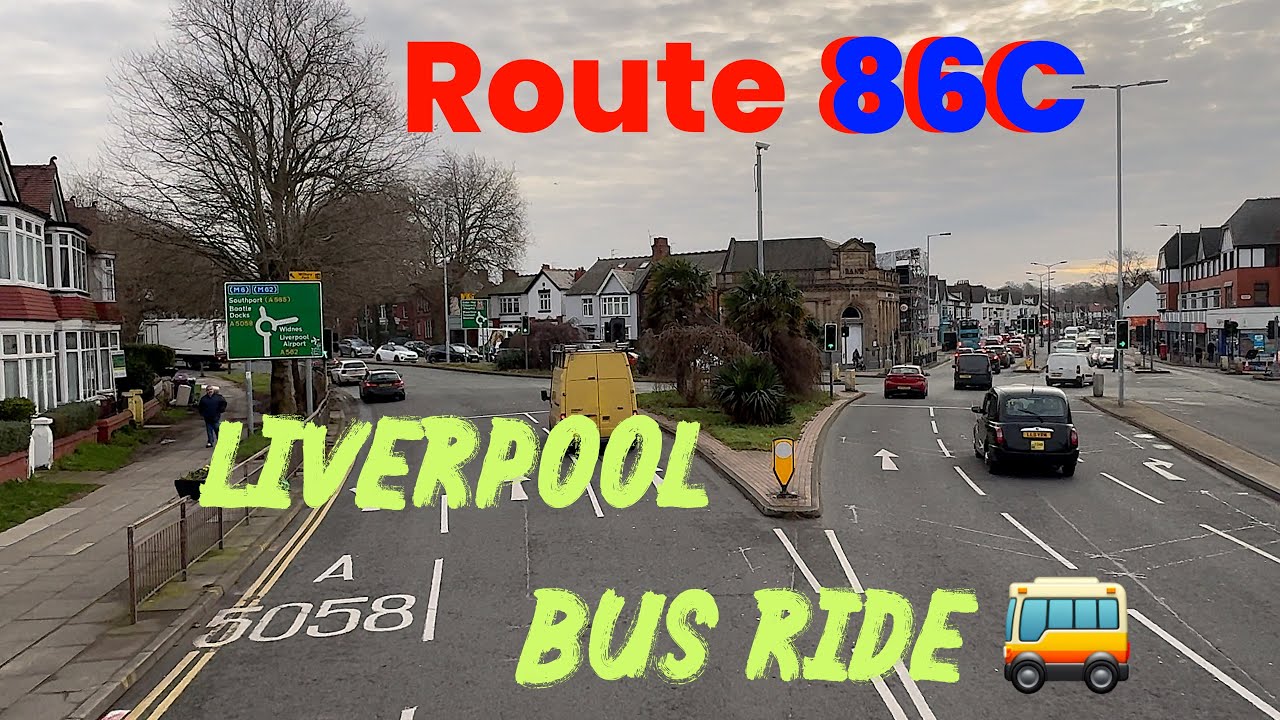 Liverpool. Bus Ride 🚌 Route 86C - Full Bus Journey / LiverpoolONE - CHILDWALL Hope University 📽