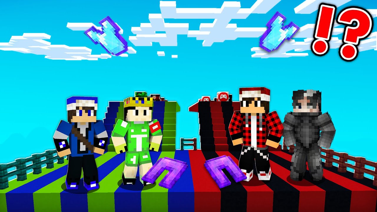 ماين كرافت ولكن سباق بلوكات حظ مصطفى وبيرو ضد الكركي وتيبو !!؟