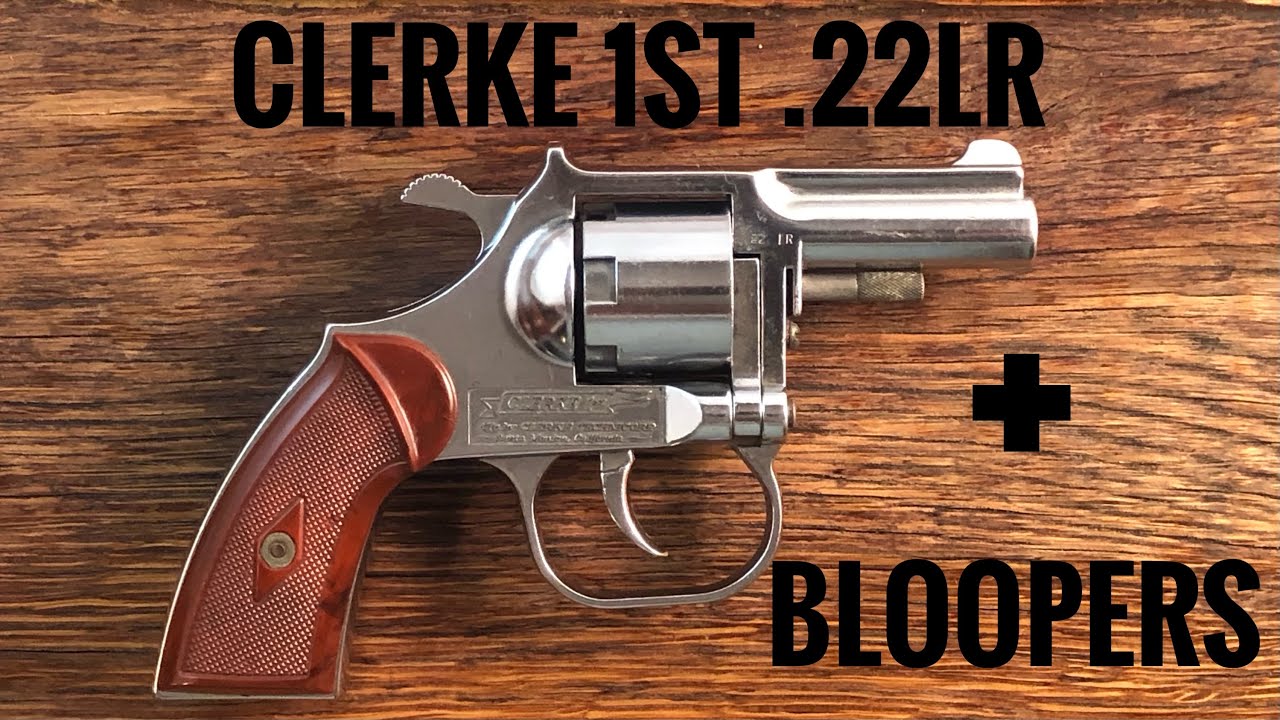 Clerke First .22 Saturday Night Special revolver made by Clerke Technicorp and a Blooper reel