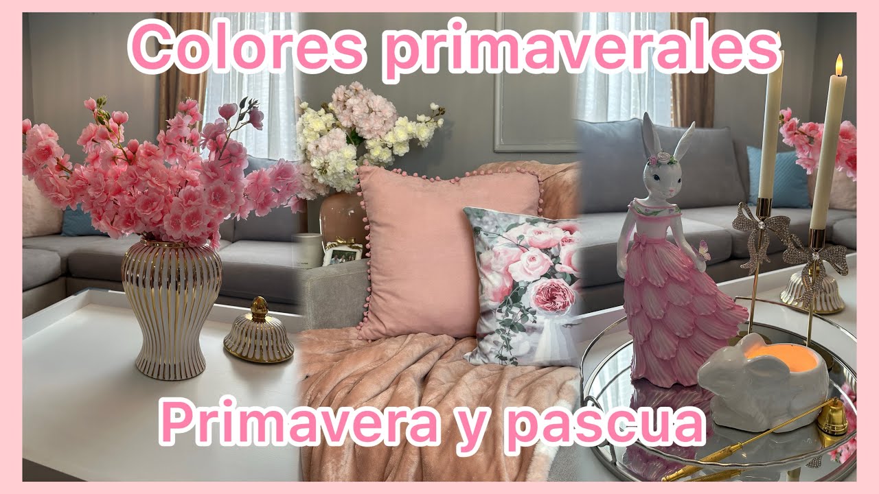 PRIMAVERA Ideas para Sala Pequeña 🌸🐰#decoration #ideas #spring #primavera #easter 