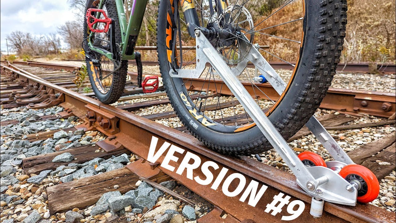 RAIL BIKE - Version 9 - New Front Guide | Modified Outrigger Wheel | First Female RAIL RIDER!