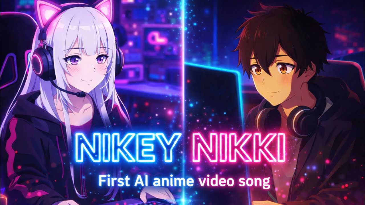 AI anime official video song NIKEY NIKKI for @dollgaming2227 #romantic #cute #doll #anime #sora #ai 