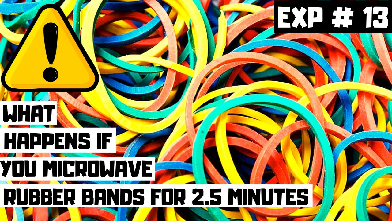 Microwave VS Rubber Bands | What happens if you Microwave Rubber Bands