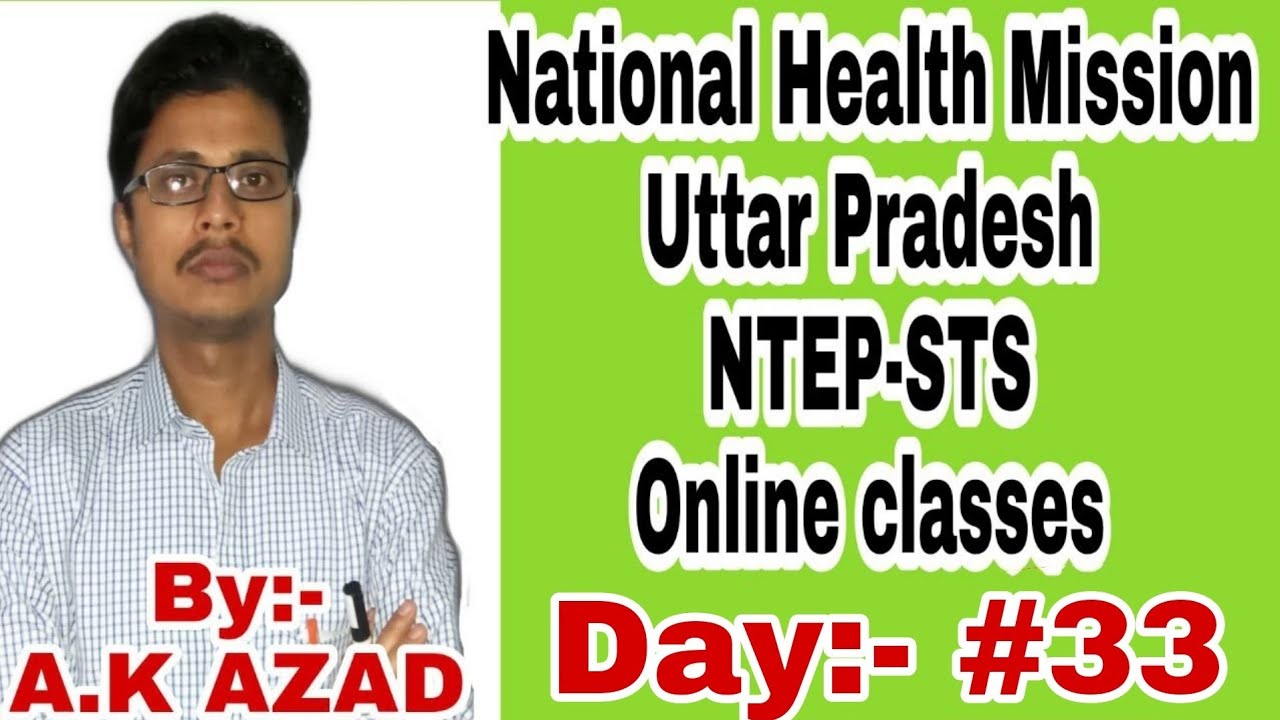 UP NHM|STS|Online classes-33|Part-1