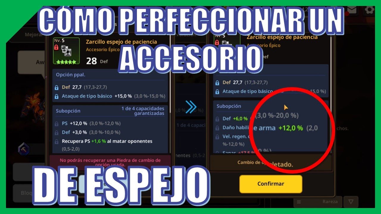¿Accesorios de espejo PERFECTOS? (o casi), qué opciones elegir y cómo romper límite - Guardian Tales