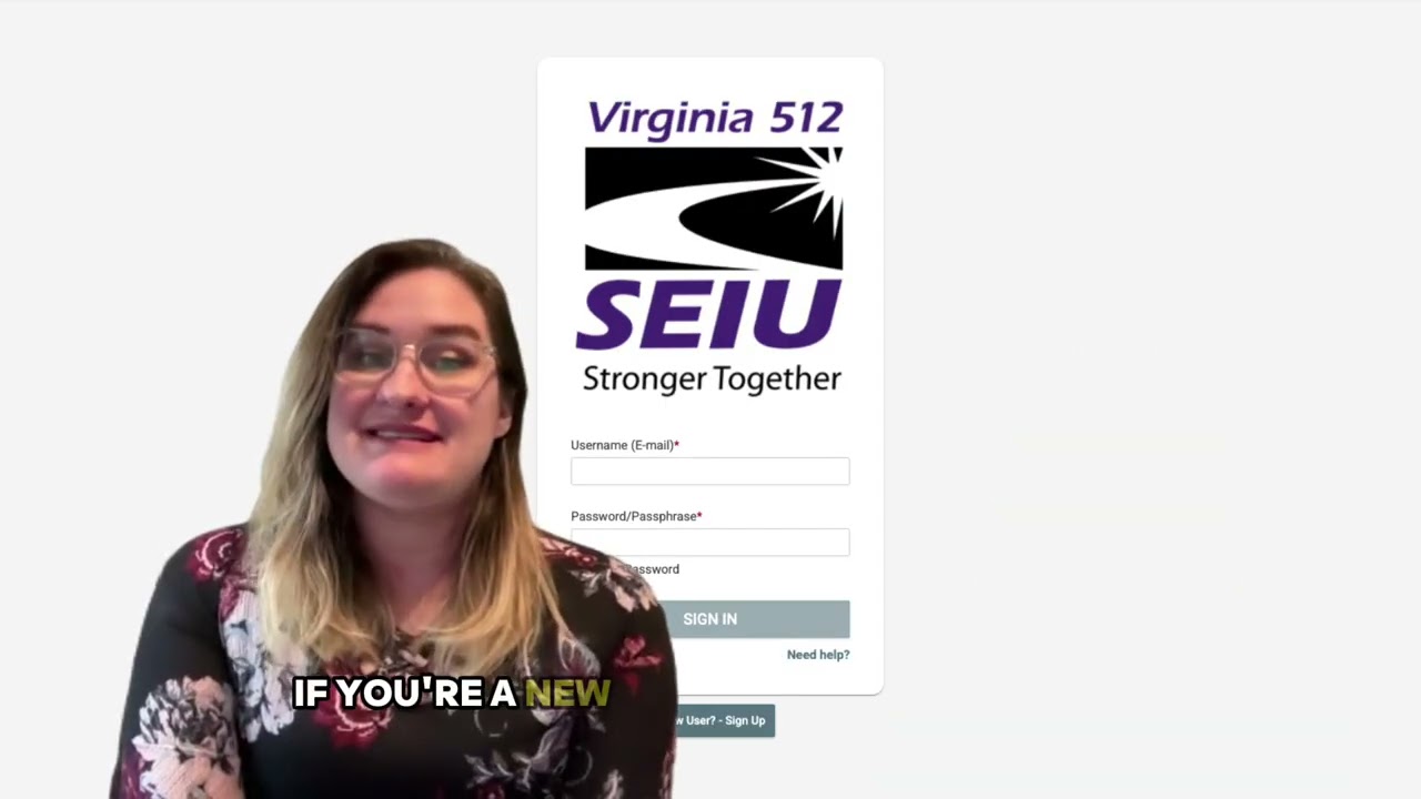 SEIU Virginia 512 Engage Member Portal Video Tutorial